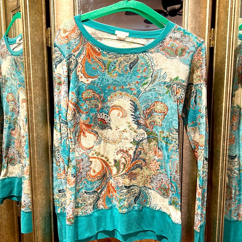 Maurices fitted tunic, waffle texture